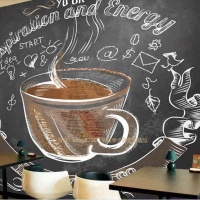 Tranh Dán Tường Quán Coffee GT03