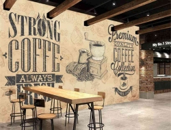 Tranh Dán Tường Quán Coffee GT04