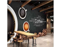 Tranh Dán Tường Quán Coffee GT11 Tranh Dán Tường Quán Coffee GT11