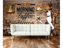 Tranh Dán Tường Quán Coffee GT20