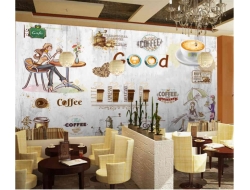 Tranh Dán Tường Quán Coffee GT23