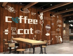 Tranh Dán Tường Quán Coffee GT43