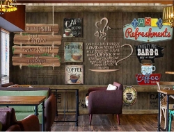 Tranh Dán Tường Quán Coffee GT44