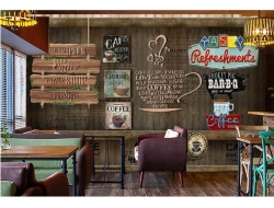 Tranh Dán Tường Quán Coffee GT44
