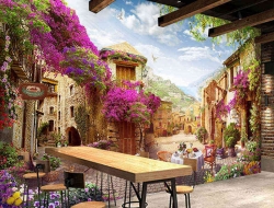 Tranh Dán Tường Quán Coffee GT45 Tranh Dán Tường Quán Coffee GT45