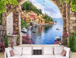 Tranh Dán Tường Quán Coffee GT48 Tranh Dán Tường Quán Coffee GT48