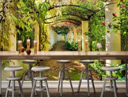 Tranh Dán Tường Quán Coffee GT49 Tranh Dán Tường Quán Coffee GT49