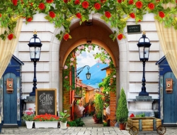 Tranh Dán Tường Quán Coffee GT59.