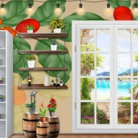 Tranh Dán Tường Quán Coffee GT61