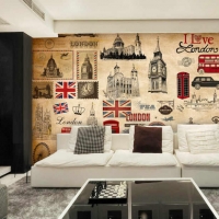 Tranh Dán Tường Quán Coffee GT68 Tranh Dán Tường Quán Coffee GT68