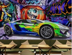 Tranh Dán Tường Quán Coffee GT72 Tranh Dán Tường Quán Coffee GT72