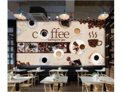 Tranh Dán Tường Quán Coffee GT74