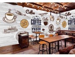 Tranh Dán Tường Quán Coffee GT75