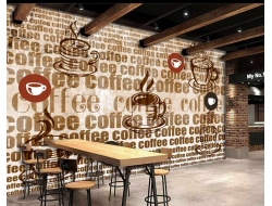 Tranh Dán Tường Quán Coffee GT77