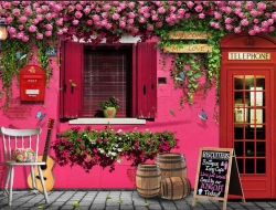 Tranh Dán Tường Quán Coffee GT78 Tranh Dán Tường Quán Coffee GT78