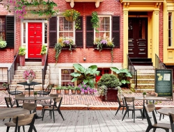 Tranh Dán Tường Quán Coffee GT81 Tranh Dán Tường Quán Coffee GT81