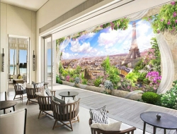 Tranh Dán Tường Quán Coffee GT84 Tranh Dán Tường Quán Coffee GT84