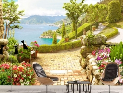 Tranh Dán Tường Quán Coffee GT93 Tranh Dán Tường Quán Coffee GT93