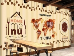 Tranh Dán Tường Quán Coffee GT98 Tranh Dán Tường Quán Coffee GT98