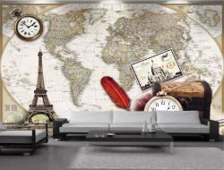 Tranh Dán Tường Quán Coffee GT100 Tranh Dán Tường Quán Coffee GT100