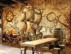 Tranh Dán Tường Quán Coffee GT106