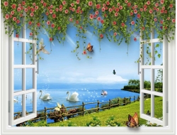 Tranh Dán Tường Cửa Sổ Tiến Phát Cstp104