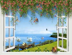 Tranh Dán Tường Cửa Sổ Tiến Phát Cstp104