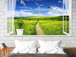 Tranh Dán Tường Cửa Sổ Tiến Phát Cstp108