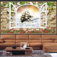 Tranh Dán Tường Cửa Sổ Tiến Phát Cstp09