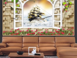 Tranh Dán Tường Cửa Sổ Tiến Phát Cstp09 Tranh Dán Tường Cửa Sổ Tiến Phát Cstp09