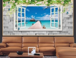 Tranh Dán Tường Cửa Sổ Tiến Phát Cstp20 Tranh Dán Tường Cửa Sổ Tiến Phát Cstp20