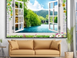 Tranh Dán Tường Cửa Sổ Tiến Phát Cstp24 Tranh Dán Tường Cửa Sổ Tiến Phát Cstp24