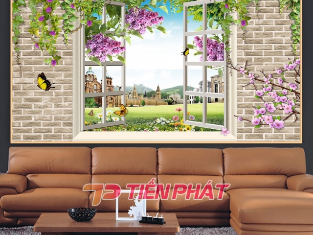 Tranh Dán Tường Cửa Sổ Tiến Phát Cstp37 Tranh Dán Tường Cửa Sổ Tiến Phát Cstp37