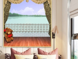 Tranh Dán Tường Cửa Sổ Tiến Phát Cstp40 Tranh Dán Tường Cửa Sổ Tiến Phát Cstp40