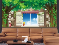 Tranh Dán Tường Cửa Sổ Tiến Phát Cstp62 Tranh Dán Tường Cửa Sổ Tiến Phát Cstp62