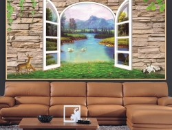 Tranh Dán Tường Cửa Sổ Tiến Phát Cstp68 Tranh Dán Tường Cửa Sổ Tiến Phát Cstp68