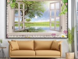 Tranh Dán Tường Cửa Sổ Tiến Phát Cstp69 Tranh Dán Tường Cửa Sổ Tiến Phát Cstp69