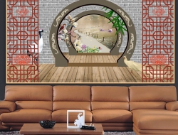 Tranh Dán Tường Cửa Sổ Tiến Phát Cstp75 Tranh Dán Tường Cửa Sổ Tiến Phát Cstp75