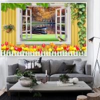 Tranh Dán Tường Cửa Sổ Tiến Phát Cstp82