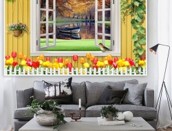 Tranh Dán Tường Cửa Sổ Tiến Phát Cstp82 Tranh Dán Tường Cửa Sổ Tiến Phát Cstp82