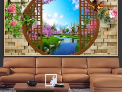 Tranh Dán Tường Cửa Sổ Tiến Phát Cstp83 Tranh Dán Tường Cửa Sổ Tiến Phát Cstp83