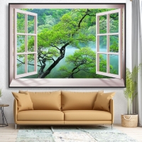 Tranh Dán Tường Cửa Sổ Tiến Phát Cstp87 Tranh Dán Tường Cửa Sổ Tiến Phát Cstp87