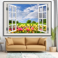 Tranh Dán Tường Cửa Sổ Tiến Phát Cstp90