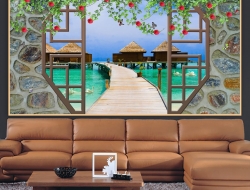 Tranh Dán Tường Cửa Sổ Tiến Phát Cstp95 Tranh Dán Tường Cửa Sổ Tiến Phát Cstp95