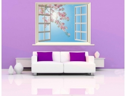 Tranh Dán Tường Cửa Sổ 3D CS39 Tranh Dán Tường Cửa Sổ 3D CS39