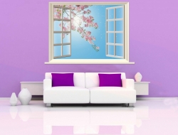 Tranh Dán Tường Cửa Sổ 3D CS39 Tranh Dán Tường Cửa Sổ 3D CS39