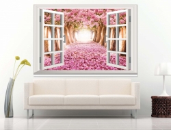 Tranh Dán Tường Cửa Sổ 3D CS41 Tranh Dán Tường Cửa Sổ 3D CS41