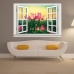 Tranh Dán Tường Cửa Sổ 3D CS43