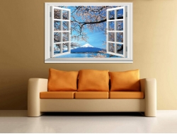 Tranh Dán Tường Cửa Sổ 3D CS45 Tranh Dán Tường Cửa Sổ 3D CS45