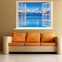 Tranh Dán Tường Cửa Sổ 3D CS46